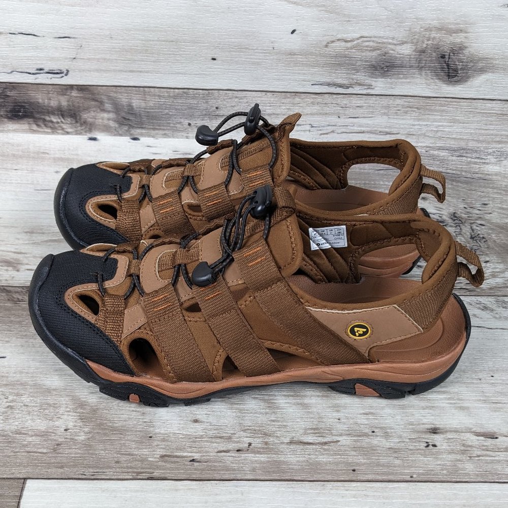 Atika*‎ Men's Rocky Ventilated PU Lace Up Back Strap Outdoor Sandal Size~ US 11
